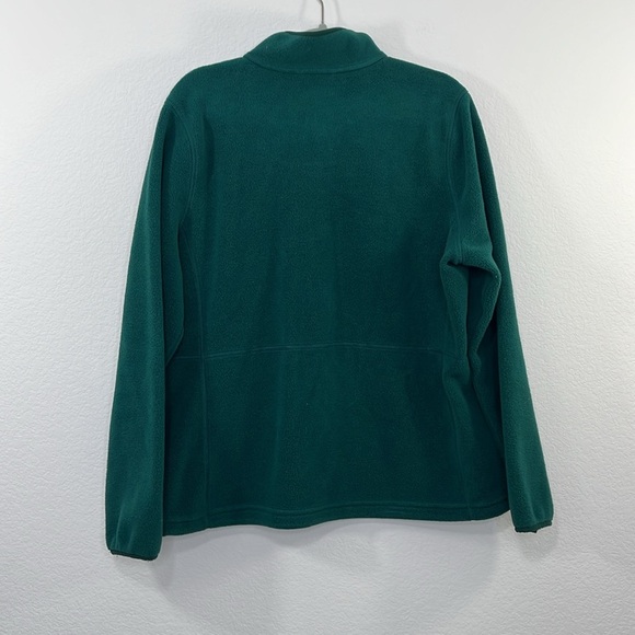 L.L. Bean Hunter Green Misses Sweater Fleece Full-Zip Jacket Size 2X - Picture 5 of 8